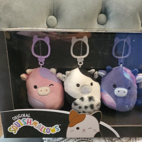 5 Cow Squishmallows clips - Picture 2 of 5
